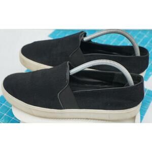 Vince BERLIN 2 Black Calf Hair Slip On Shoes size 9 Casual Sneakers Retail $295